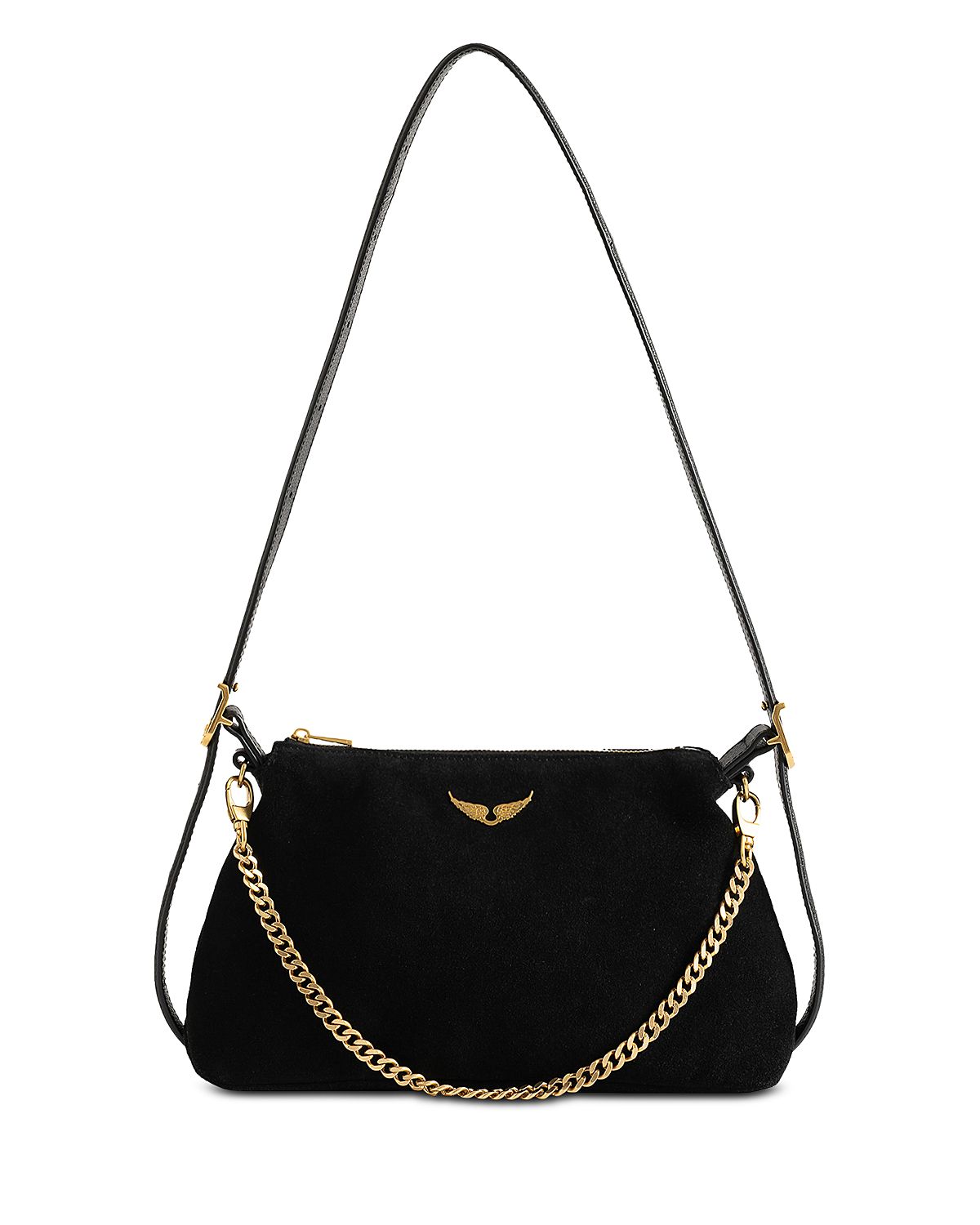 Zadig & Voltaire Jim Mini Suede Shoulder Bag