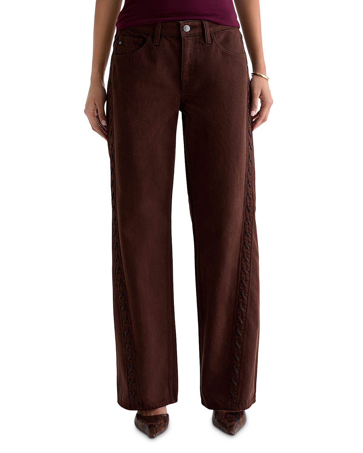 Ag Adria Low Rise Wide Leg Jeans
