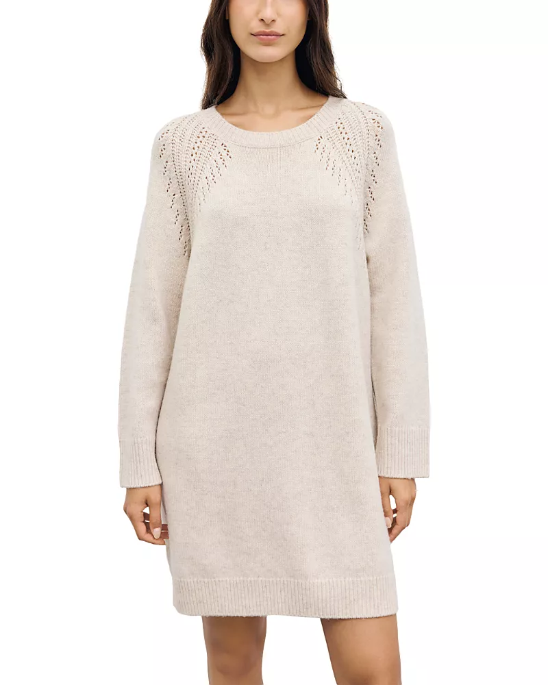 Gerard Darel Coset Wool Long Sleeve Dress