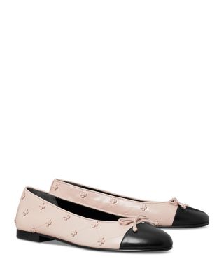 Women's Bunny Knot Cap Toe Ballet Flats