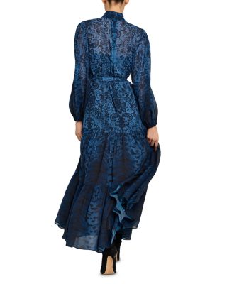Oak Belted Tiered Shirtdress
