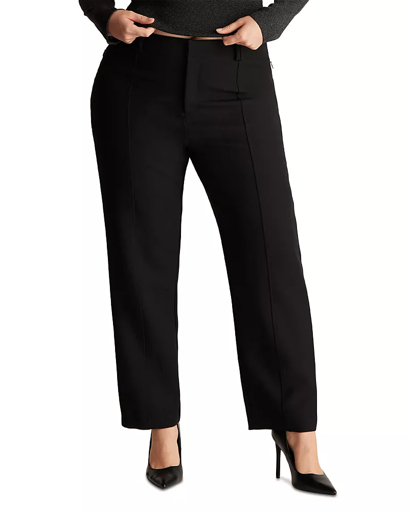 Estelle Plus Pluto High Rise Straight Ankle Pants