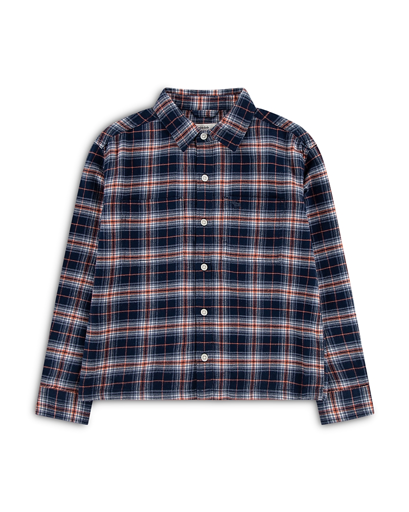 abercrombie kids Boys' Cotton Coastal Local Flannel Shirt - Big Kid