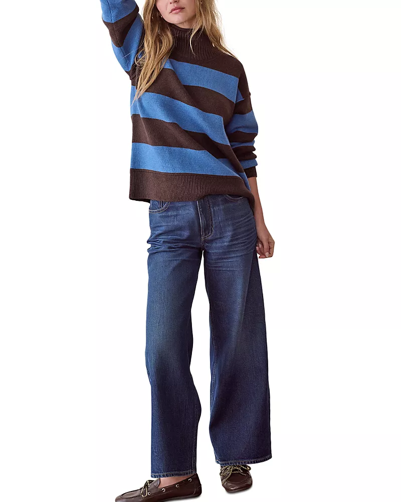 Marine Layer Maggie Cotton Blend Turtleneck Sweater