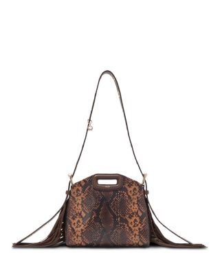 Miss M Mini Embossed Leather Shoulder Bag