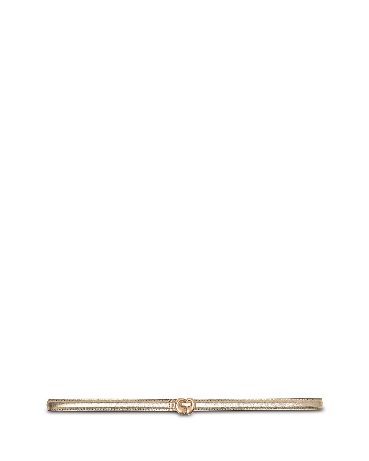 Maje Women's Slim Metallic Leather Belt