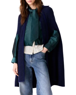 Mapina Wool Long Cape Cardigan