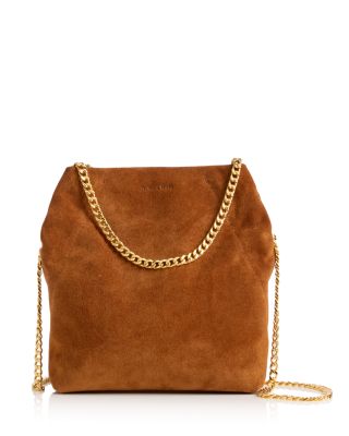 Slouch Small Suede & Leather Crossbody Bag