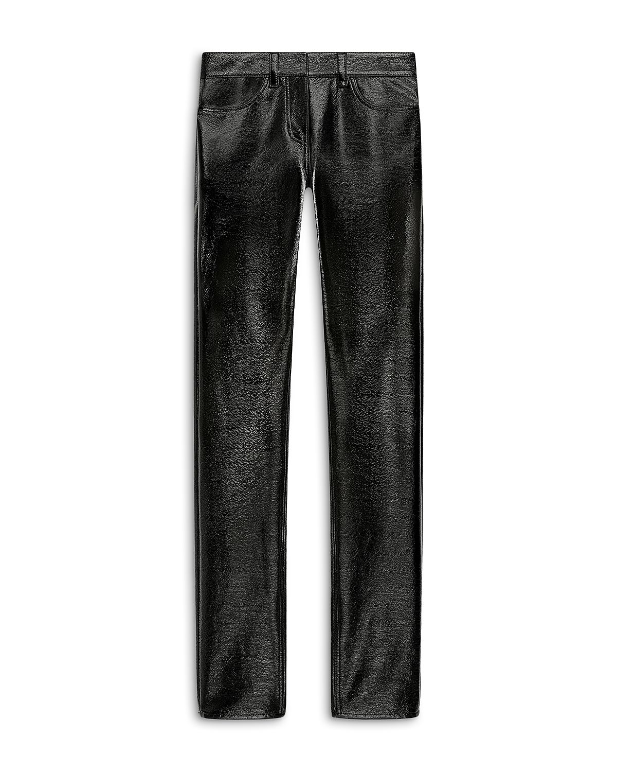 Courreges Vinyl Cotton Blend Straight Pants