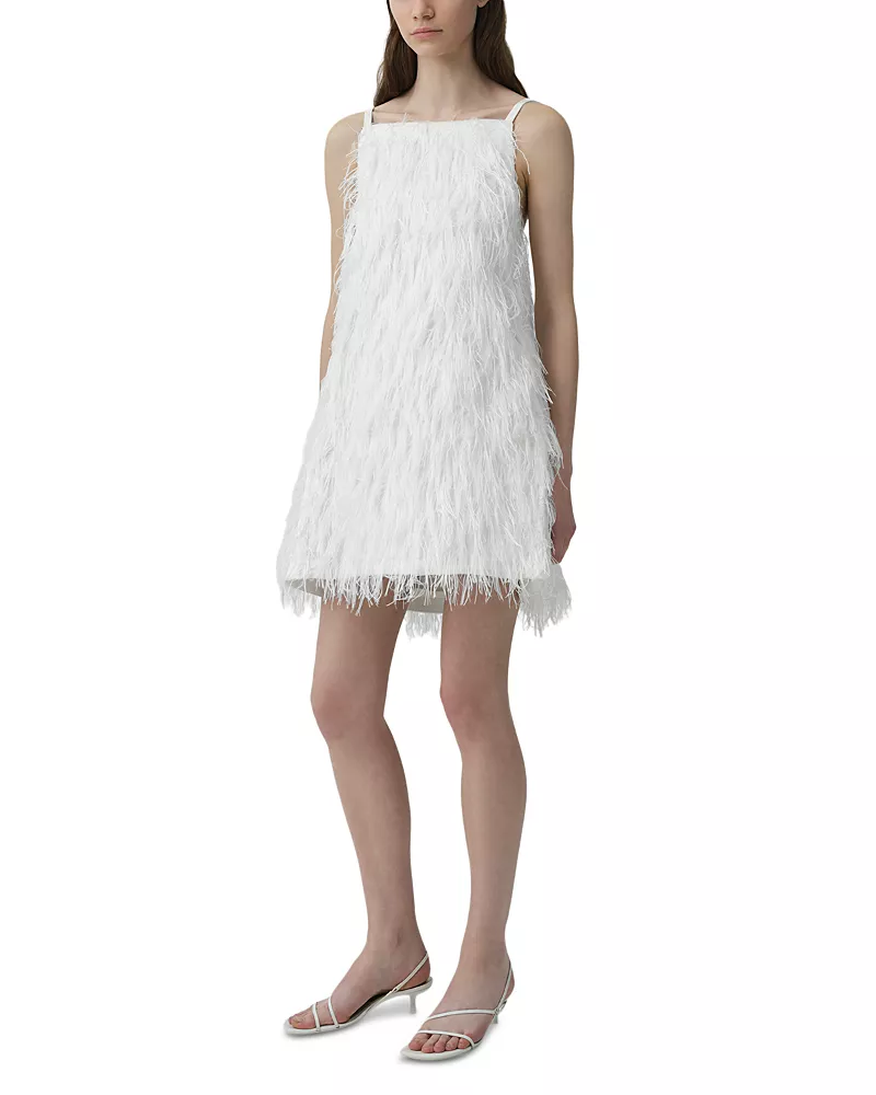Simkhai Kalla Fringe Jacquard Mini Dress