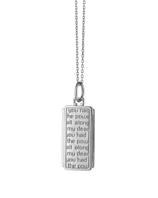 Sterling Silver Power Dorothy Necklace, 17"