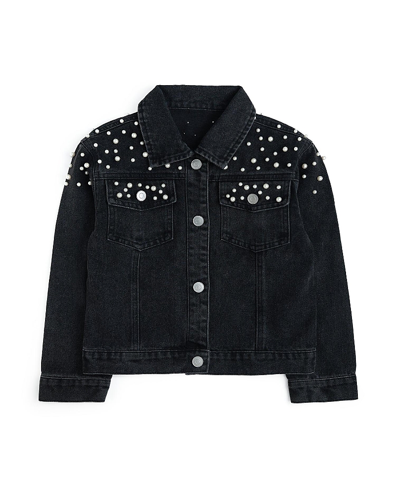 Sweet Wink Girls' Pearl Denim Jacket - Little Kid, Big Kid
