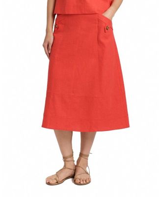  Alice Linen Midi Skirt