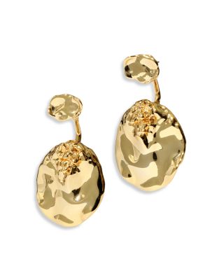 Alexis Bittar Brut Coin Front To Back Earrings