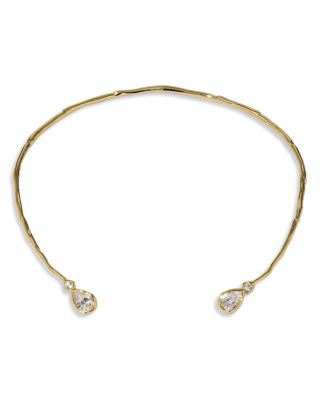Alexis Bittar Asterales Cubic Zirconia Capped Skinny Structured Collar Necklace, 4.75
