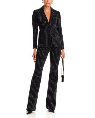 Macey Embellished Notch Collar Fitted Denim Blazer & Hot Embellished Jeans