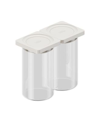  Press Glass Medium Food Storage Container, 2 Pack