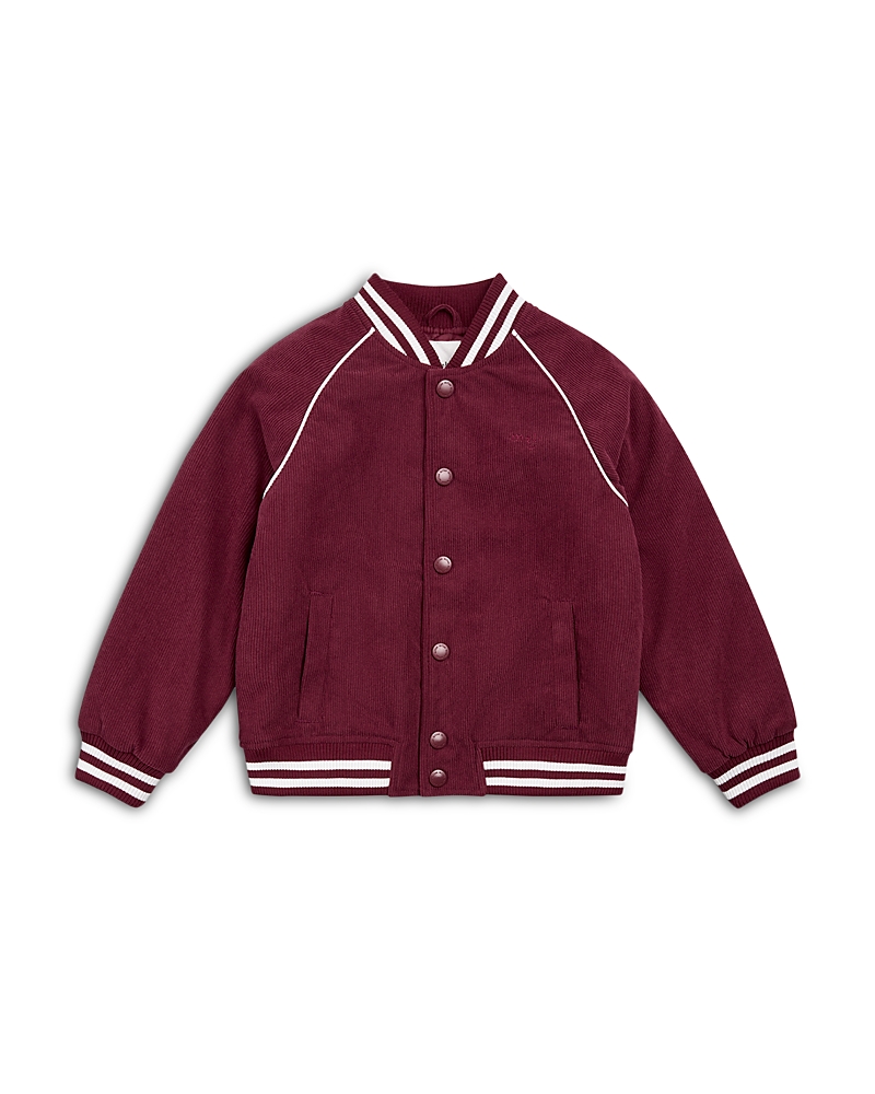 Miles The Label Boys' Corduroy Varsity Bomber Jacket - Little Kid, Big Kid In Multi