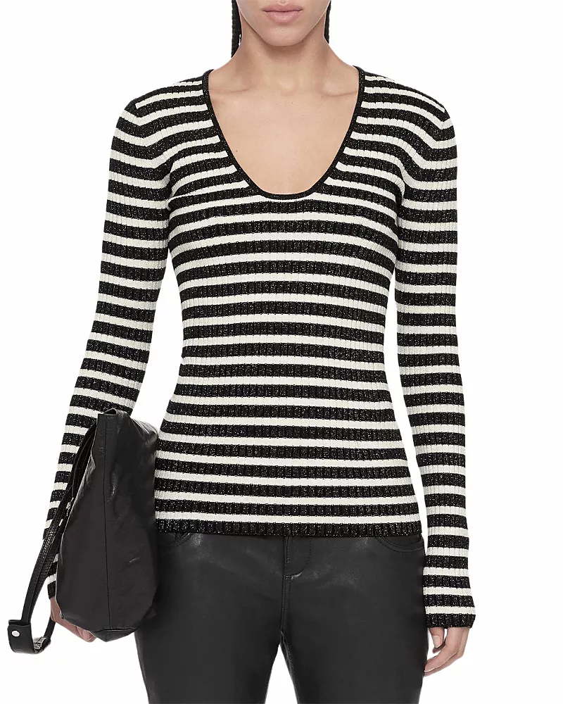 Allsaints Kay Wool Blend Knit Top