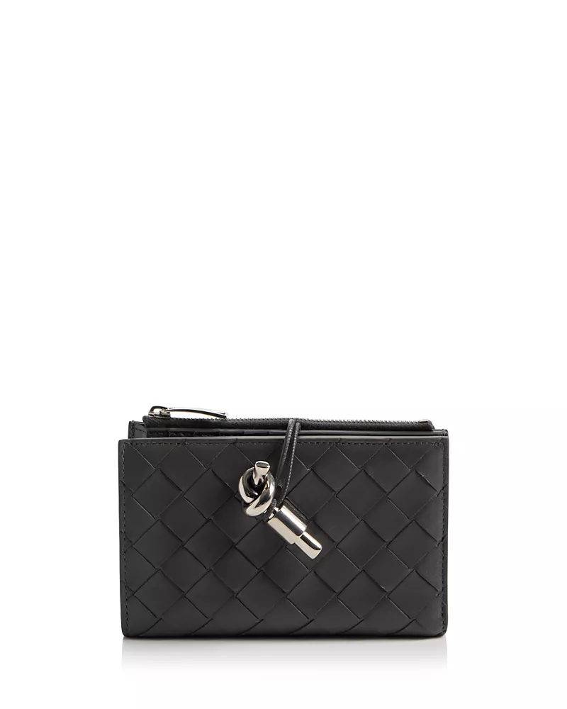 Bottega Veneta Andiamo Intrecciato Leather Bifold Wallet
