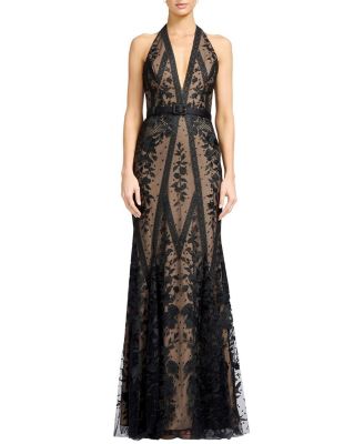  Devin Embroidered Halter Dress