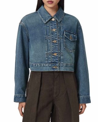 Blink Cotton Denim Cropped Jacket