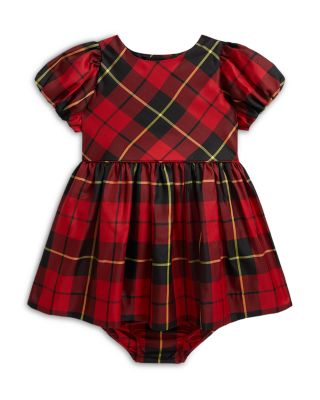 Girls' Balloon Sleeve Taffeta Dress & Bloomer Set - Baby