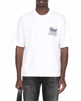 Rattlesnake Battles Cotton Logo Graphic T-Shirt