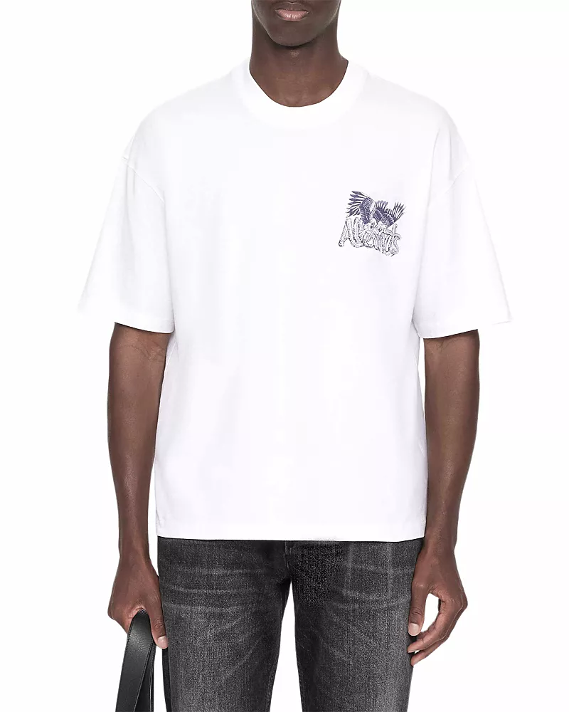 Allsaints Rattlesnake Battles Cotton Logo Graphic T-Shirt