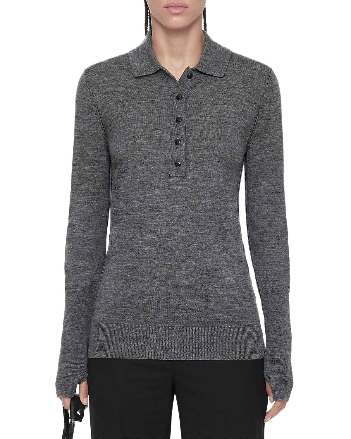 Allsaints Martel Wool Polo Sweater