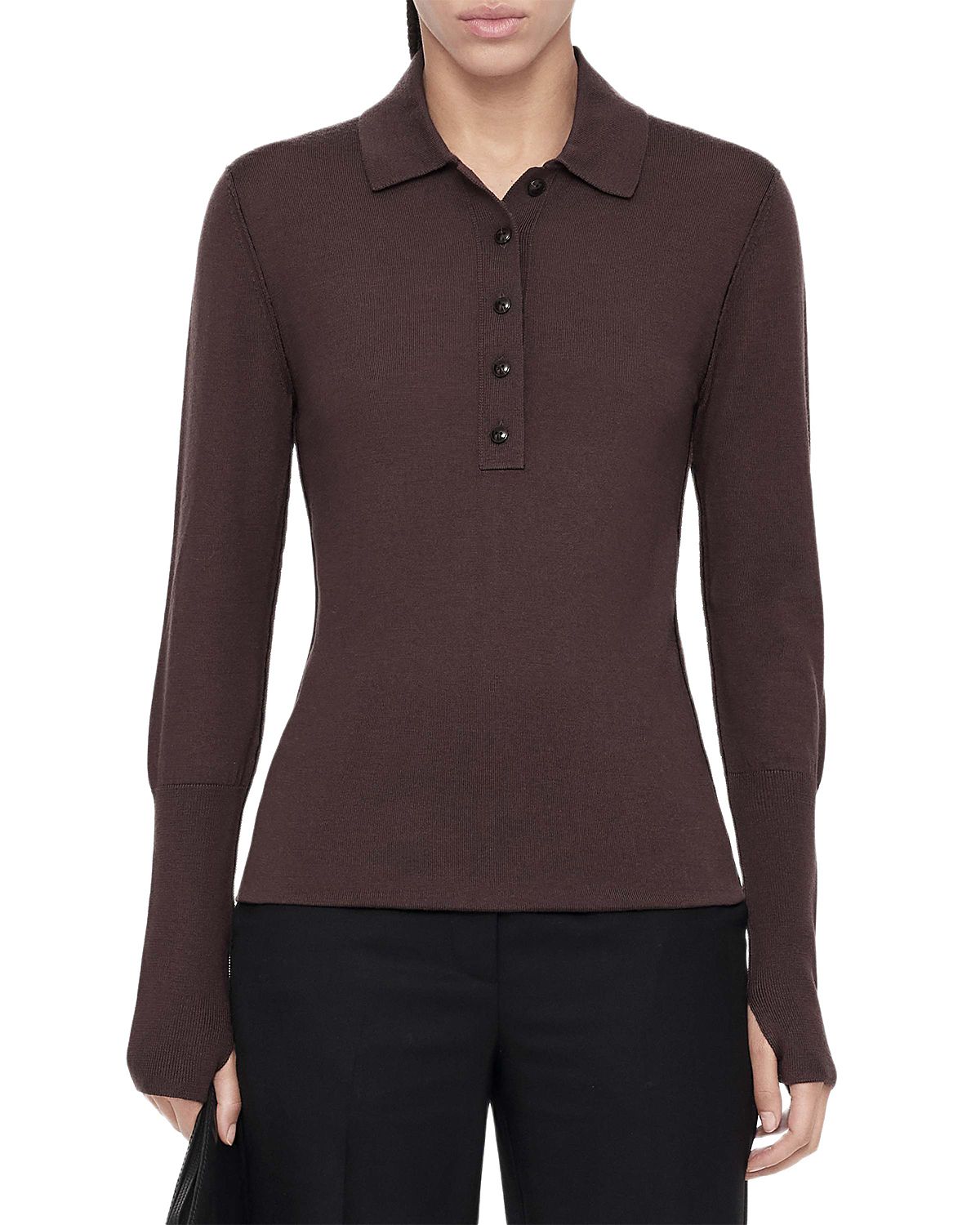 Allsaints Martel Wool Polo Sweater