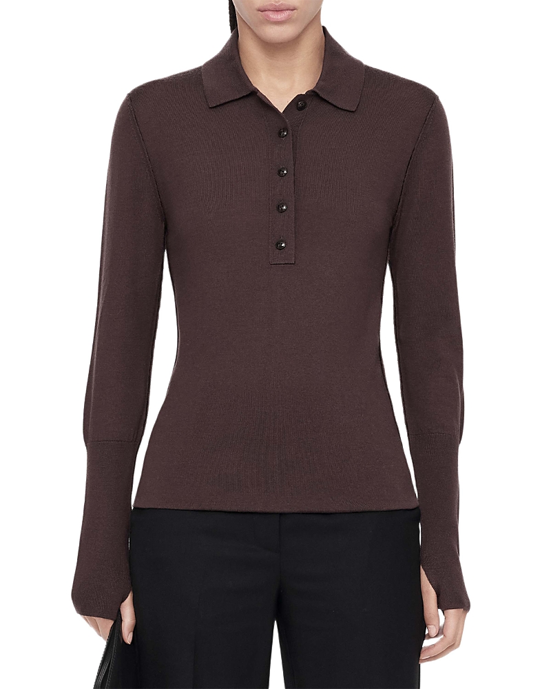 Allsaints Martel Wool Polo Sweater