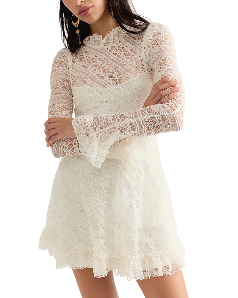 Free People Woodland Whispers Lace Mini Dress