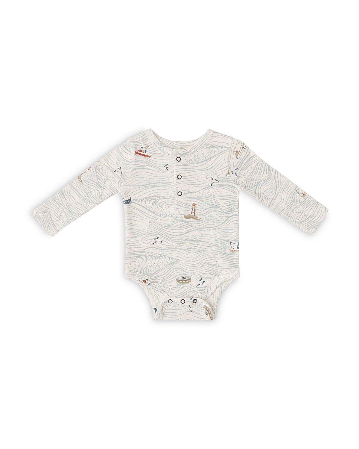 Pehr Unisex Henley One Piece Bodysuit - Baby