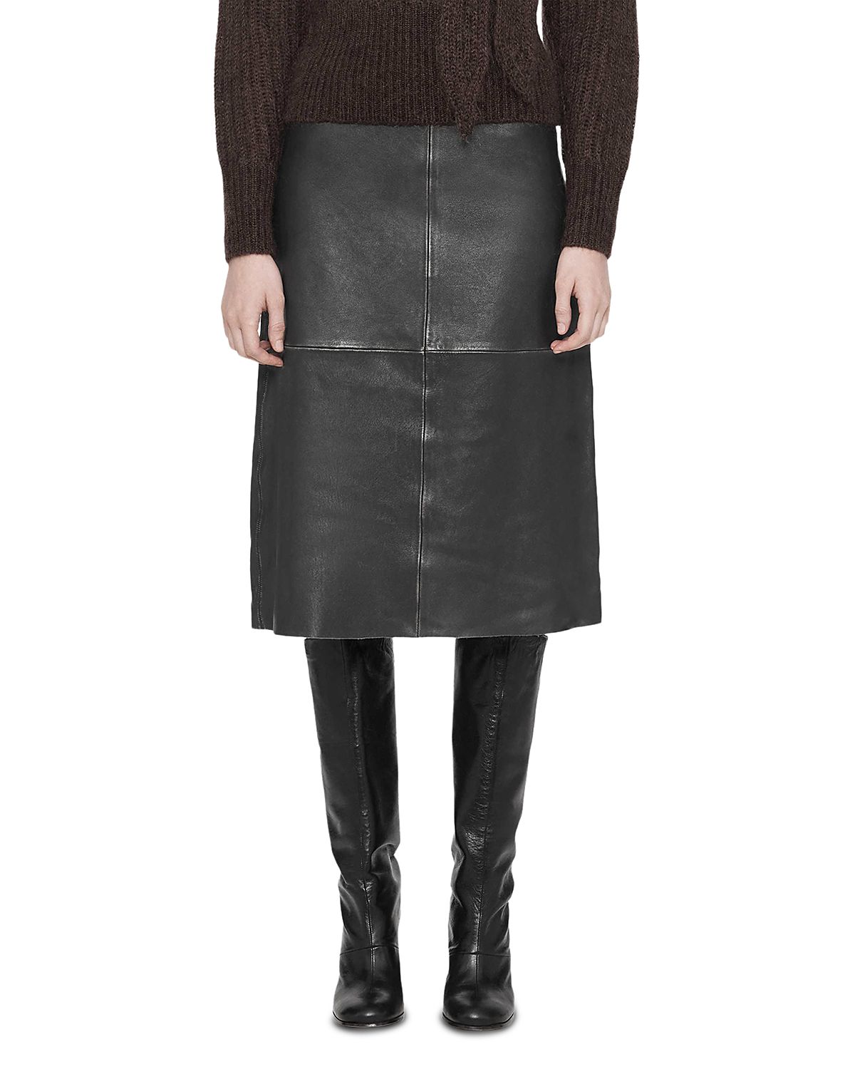 Allsaints Olivia Leather Skirt
