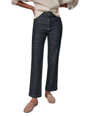 The Ren Cotton Stretch High Rise Straight Pants