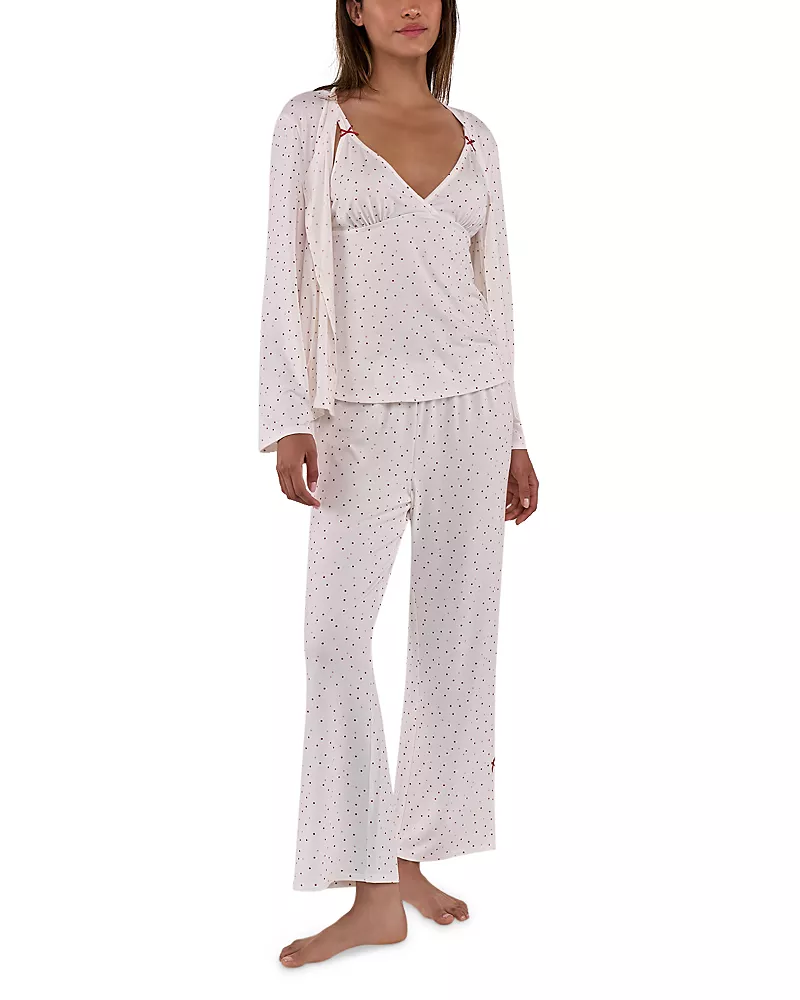 Flora Nikrooz Bridget Camisole, Pants & Cardigan Pajama Set