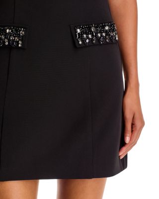 Embellished Short Sleeve Mini Dress - Exclusive - thumbnail 3