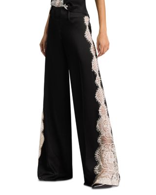 Wide Leg Cutaway Lace Codet Pants