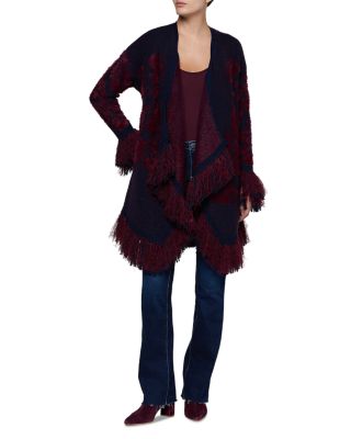 Naiad Jacquard Fringe Cardigan