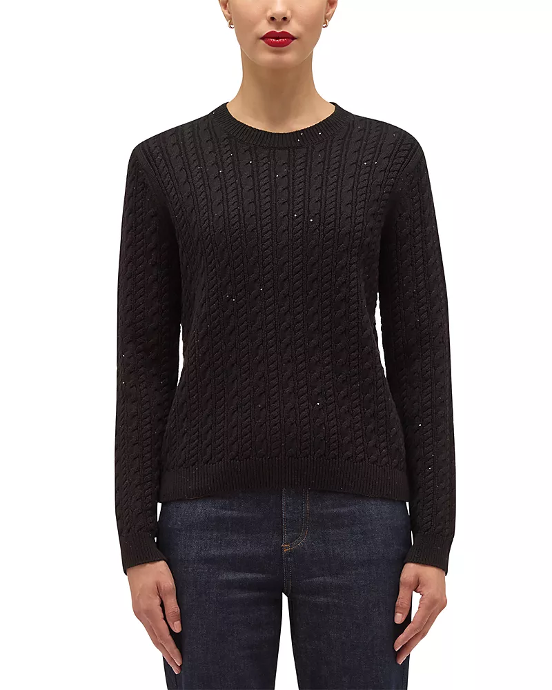 Hobbs London Lennon Cotton Sequin Sweater