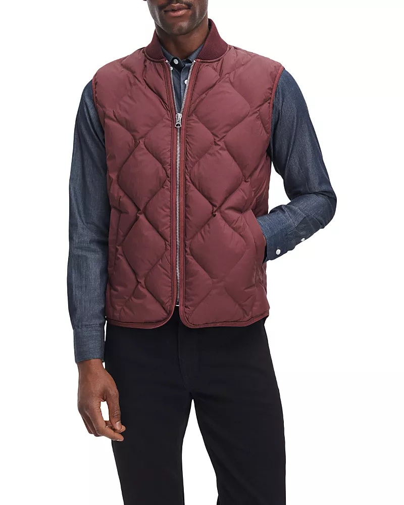 rag & bone Dane Stand Collar Quilted Vest