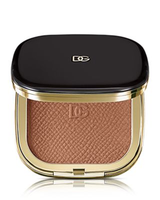 Dolce & Gabbana Face & Eyes Match Lasting Bronzer & Eyeshadow Powder In Medium - Warm Toned Light Brown