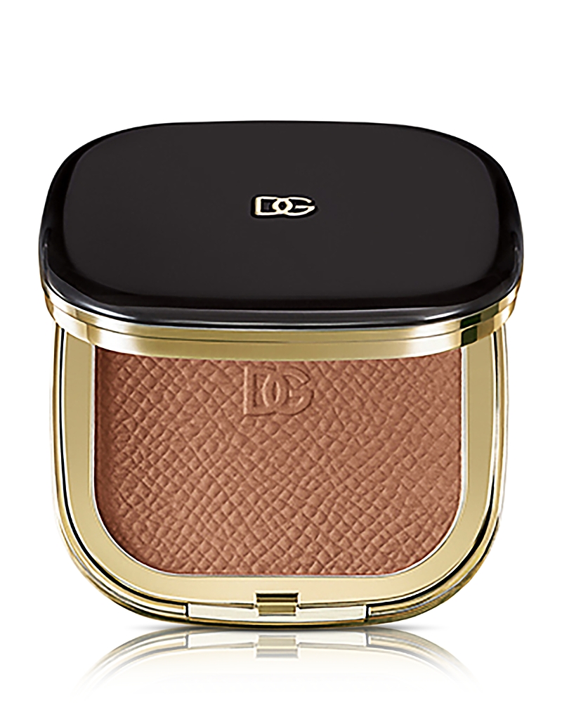 Dolce & Gabbana Face & Eyes Match Lasting Bronzer & Eyeshadow Powder In Medium - Warm Toned Light Brown