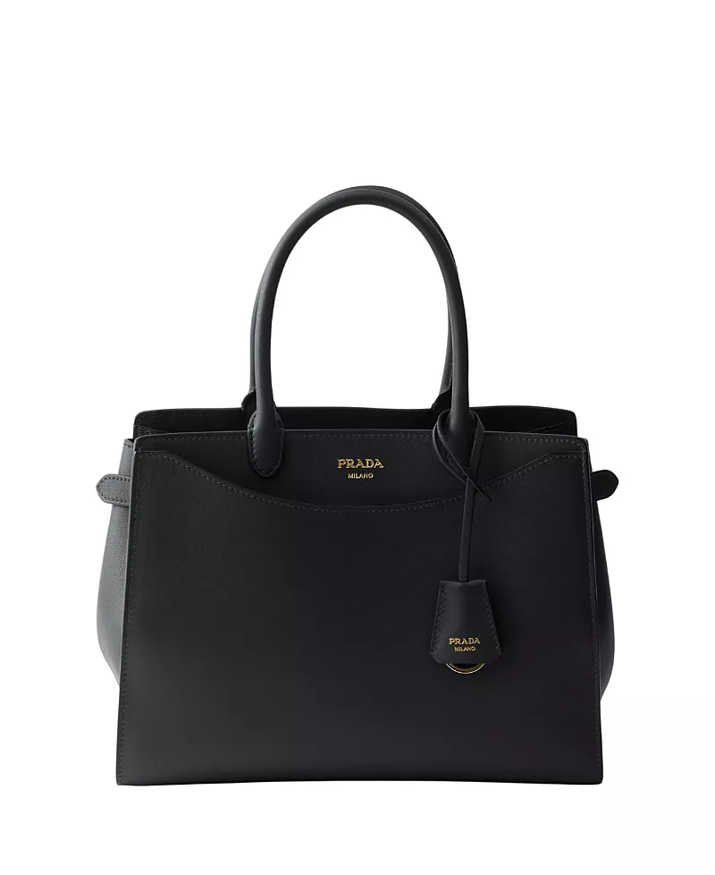 Prada Prelude Leather Top Handle Bag