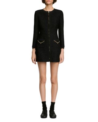 Axelle Tweed Chain Trim Mini Dress - thumbnail 5