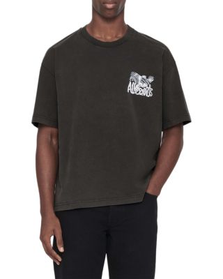 Rattlesnake Battles Cotton Logo Graphic T-Shirt