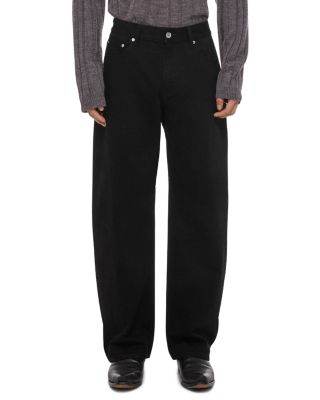 Saddle Relaxed Fit 30.5"Jeans in Rinsed Black