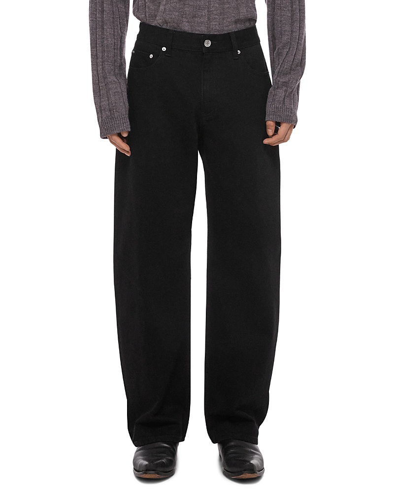 Helmut Lang Saddle Relaxed Fit 30.5Jeans in Rinsed Black