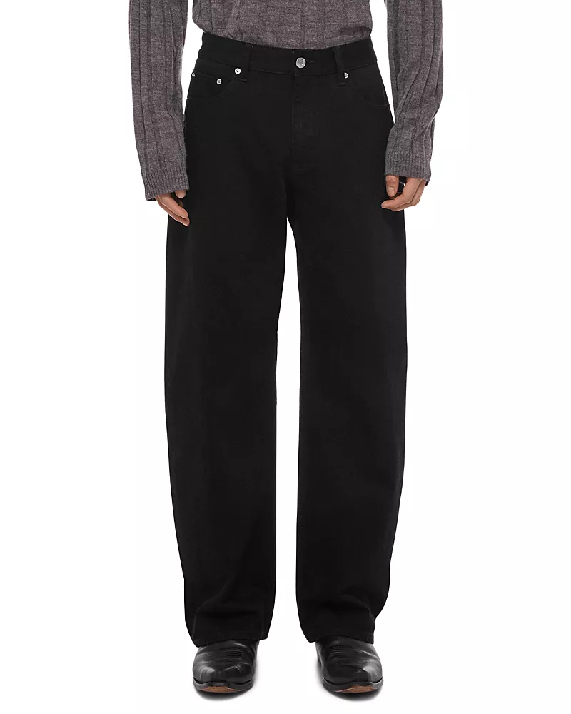 Helmut Lang Saddle Relaxed Fit 30.5Jeans in Rinsed Black